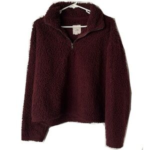 Thread + Supply sherpa quarter-zip pullover